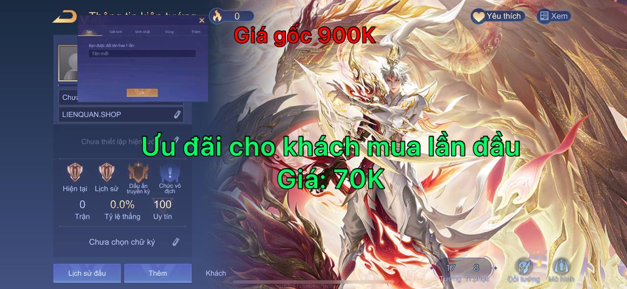 Nick Reg Liên Quân 1