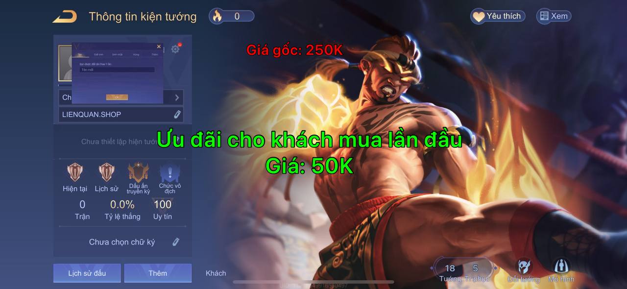 Nick Reg Liên Quân 4