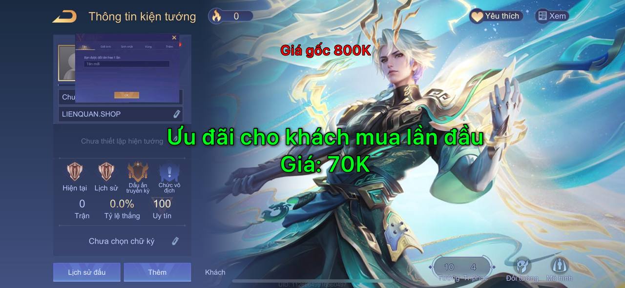 Nick Reg Liên Quân 3