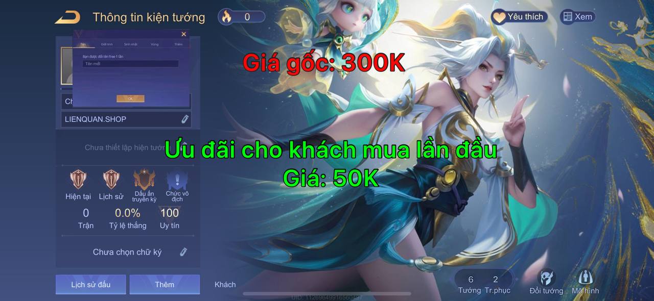 Nick Reg Liên Quân 2