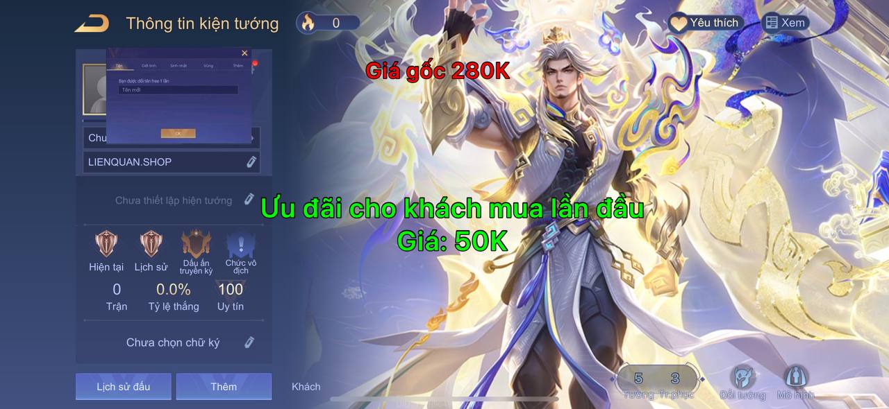 Nick Reg Liên Quân 4